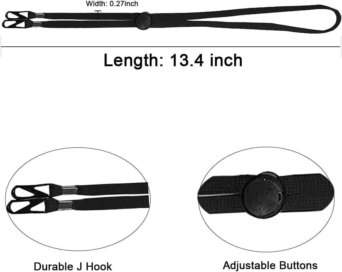 5 Pack Adjustable Lanyard for Face Mask Safety Holder Hanger Lanyard