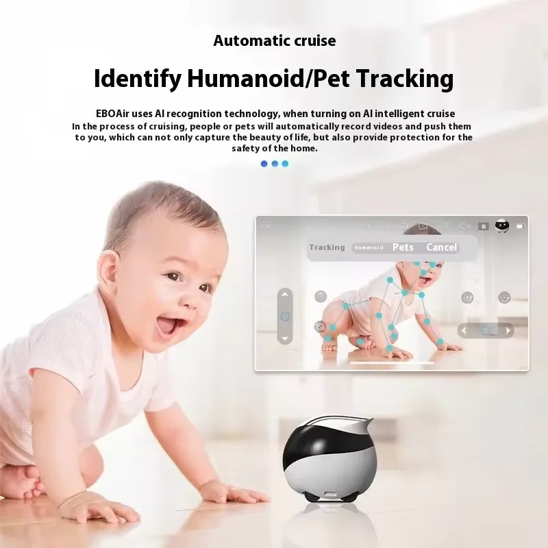 Enabot EBO SE or EBO Air AI Wireless Security Robot - With Camrea, Remote Monitoring. A Pet Companion With Real Time Control.