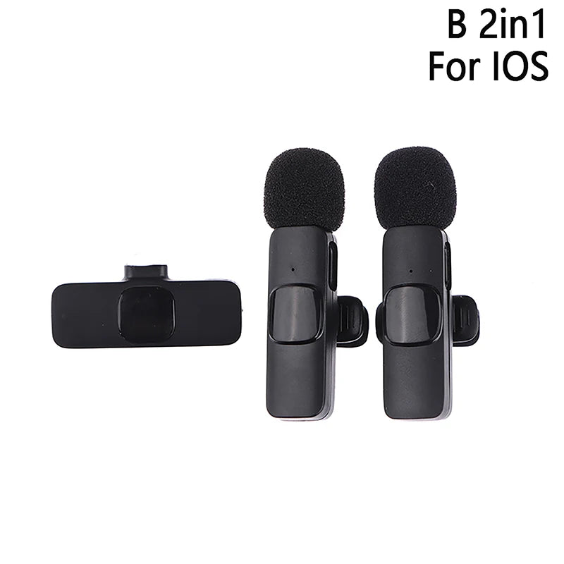 Wireless Microphone Audio Video Mini Mic For Phone Laptop Live Broadcast Gaming Mobile Phone Microphone Accessories